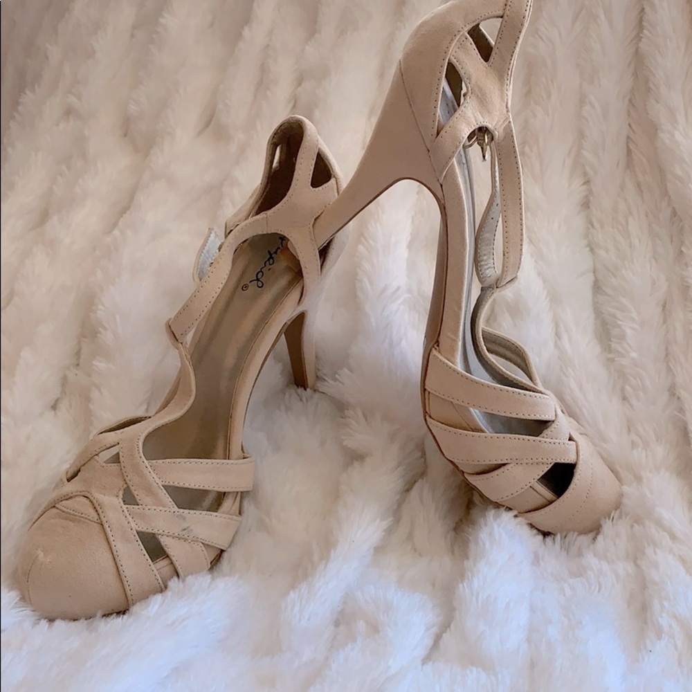 Cream heels